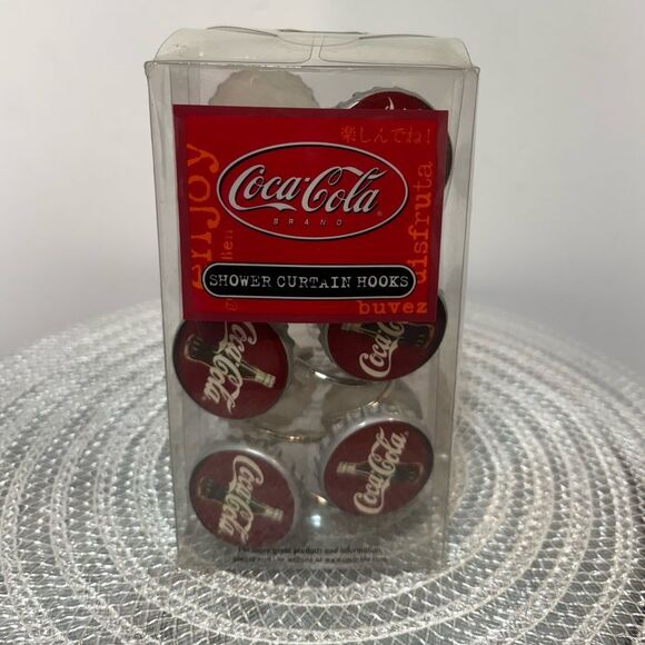 Coca Cola Shower Curtain Hooks NWT - Picture 4 of 4